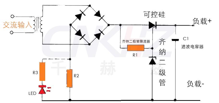 SCR 稳压电源电路